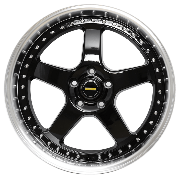 FA-5 GLOSS BLACK MACHINED LIP 20X8.5 5/120