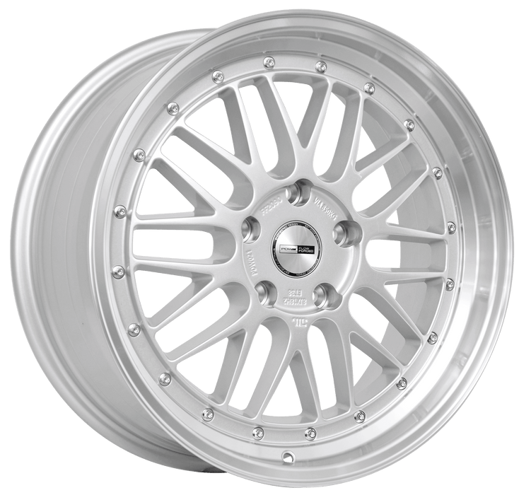 LEMANZ SILVER MACHINED LIP 18X8 5/114.3