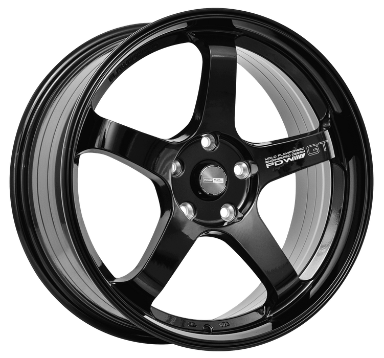 GT JET BLACK 18X8 5/114.3