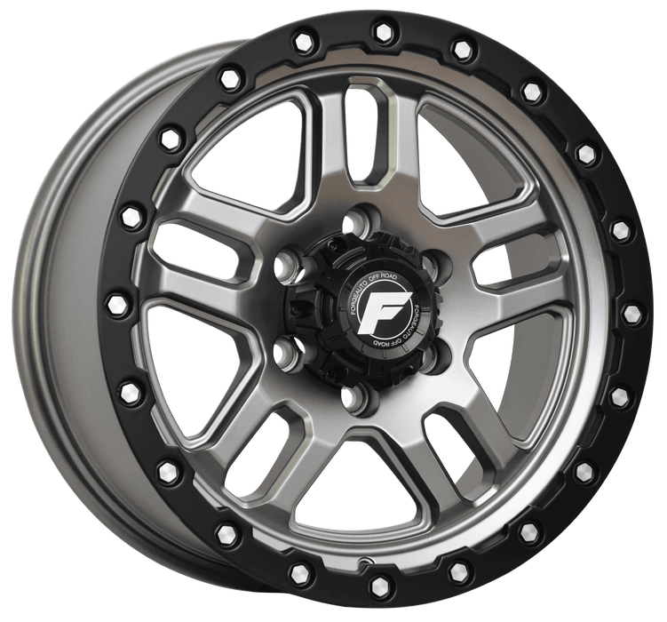 HOSTILE GREY BLACK LIP 17X8.5 6/114.3 35P 66.1 CB