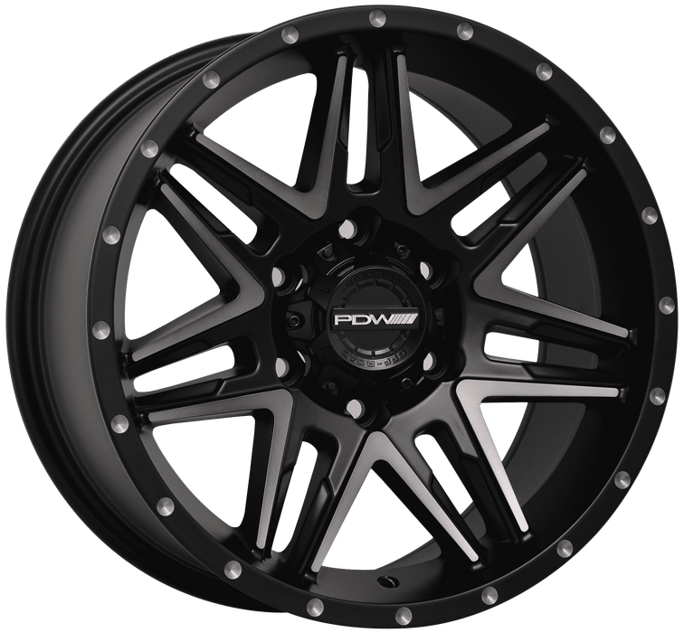 VENOM-X DARK TINT TOUGH BLACK 18X9 6/139.7 25P 106.1 CB