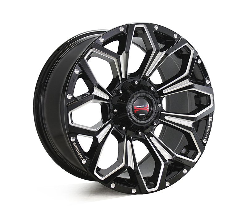 Simmons MAX X11 BKWAA GLOSS BLACJ MILLING 17X9 6/114.3 66.1 CB