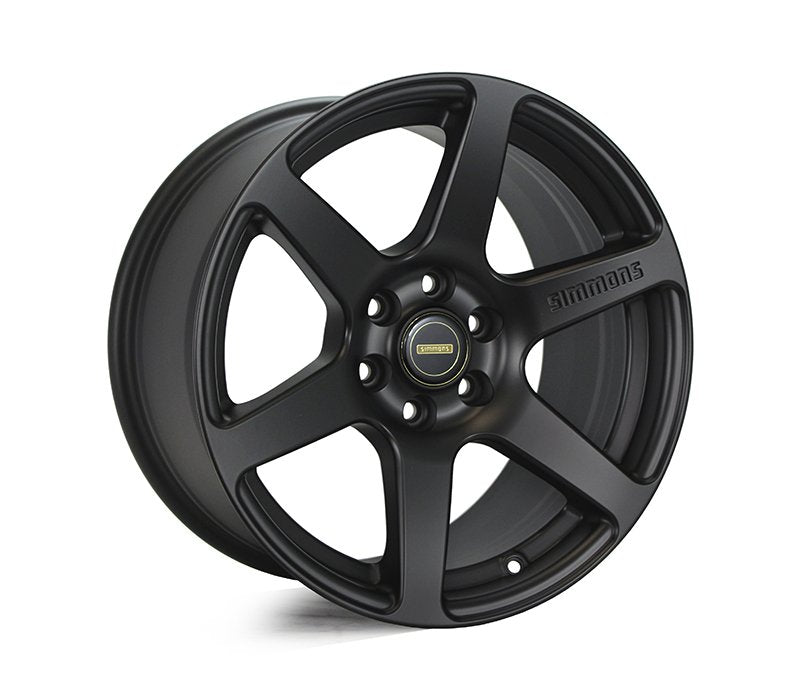 Simmons S6 Matte Black NCT 17X9 6/139.7 106.1 CB